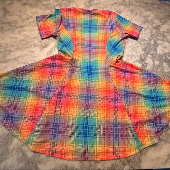 Blackmilk Rainbow Plaid Dress - Picture 4 of 4